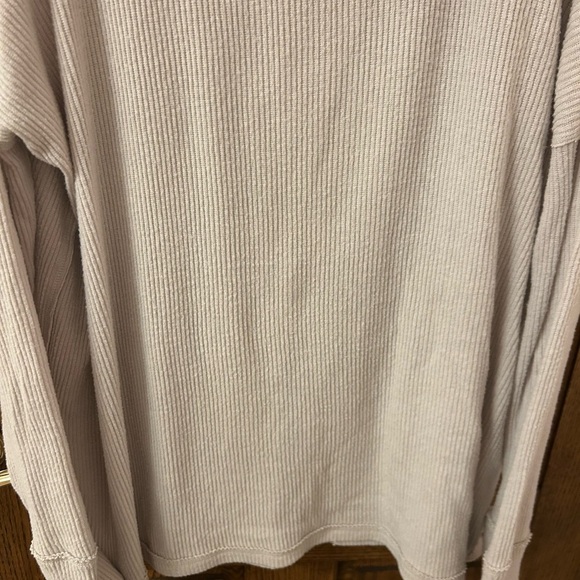 Free People We The Free Cream Juicy Ribbed Open Back Cowl Sweater Large NWOT - Picture 6 of 12